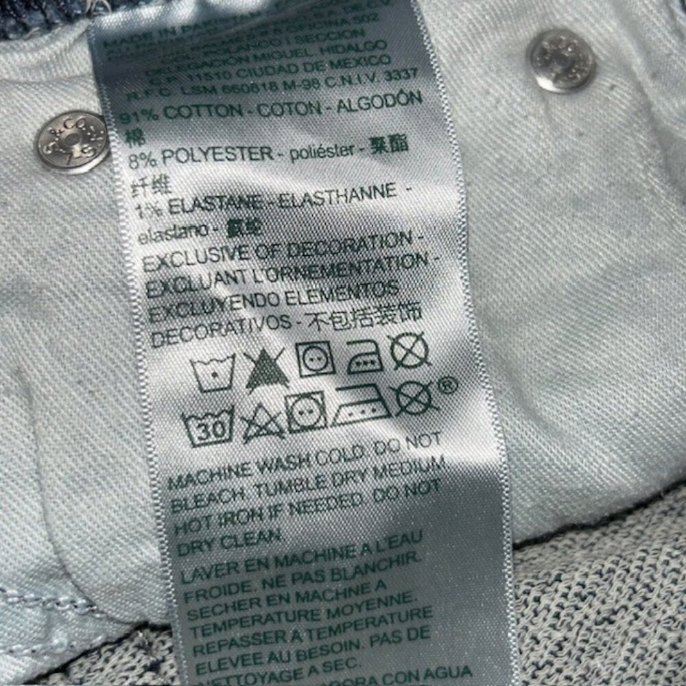 Adjustable Waist Levis Signature Relaxed Straight Leg Blue Jeans Size 14 Reg - Picture 4 of 7